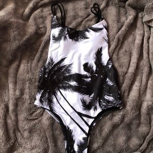 One piece bathing suit.